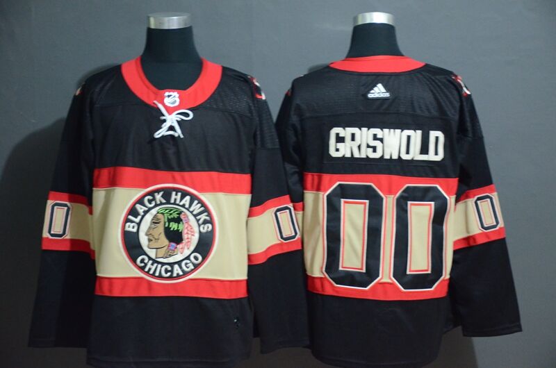 Adidas BlackHawks Custom Men Black Classic Retro Stitched NHL Jersey